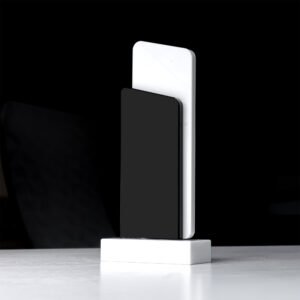 Black and White Stone Trophy - Design 1