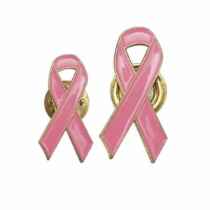 Breast Cancer Awareness Badges with Pin / Gold Magnet
