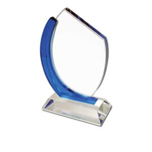 Curve Award with Blue Design - Large