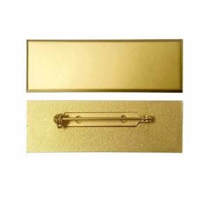 Gold Brass Name Badges with Safety Pin