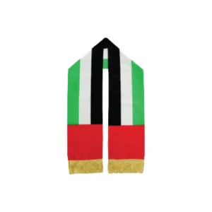 UAE National day scarf with Golden Thread