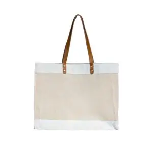Juco Canvas Bag with Leather strap