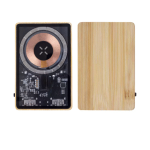 Magnetic Fast Wireless Powerbank 15W in Bamboo