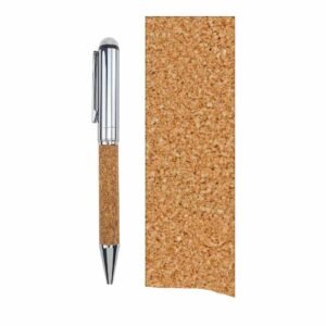 Metal Pen with Cork Barrel and Box