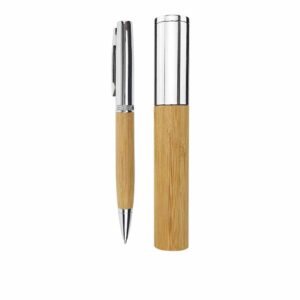 Metal and Bamboo Pens with Tube Box