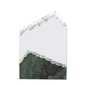 Mountain Shaped Double Cut Crystal & Marble