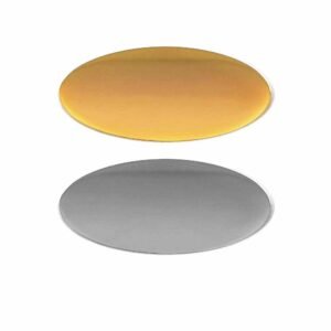 Oval Flat Metal Badges