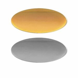 Oval Flat Metal Badges