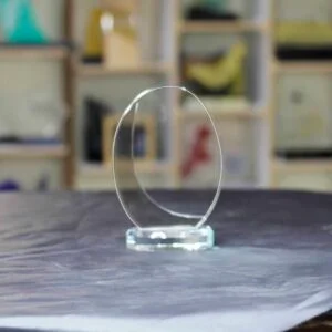 Oval with Curve Double Layer Award