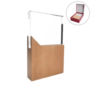 Rectangle Shape with Wooden cutout base