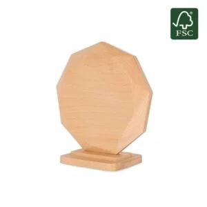 Recycled Award - Beach Wood Round Facet