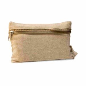Recycled Cotton Pouch with front zipper