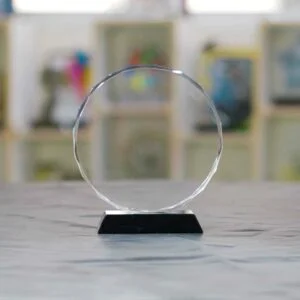 Round Diamond Facet with Black Base