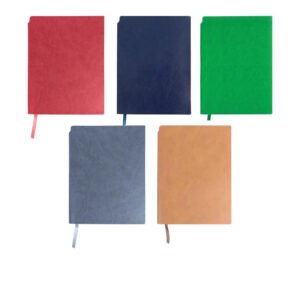 Soft PU Leather A5 Notebooks with Ribbon Bookmark