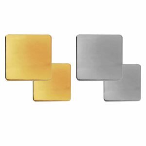 Square Flat Metal Badges