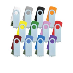 White Swivel USB Flash Drives