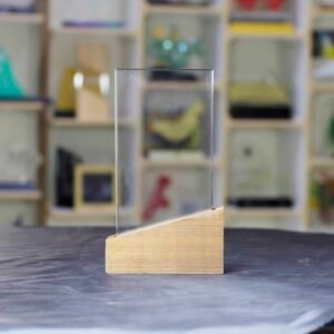 Wood and Crystal Rectangular