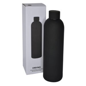 ORDINO - Soft Touch Insulated Water Bottle - 750ml - Black