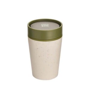 Circular Cup 8oz Cream & Honest Green