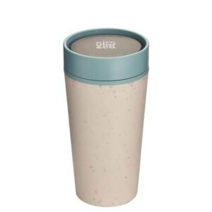 Circular Cup 12oz Cream & Faraway Blue