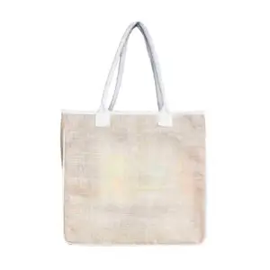 Laminated Jute bag with velcro